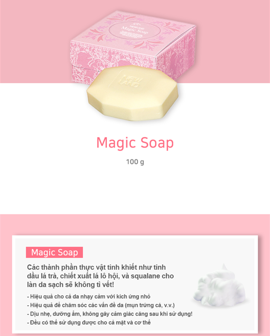 XÀ BÔNG TẮM HÀN QUỐC MAGIC SOAP 100g